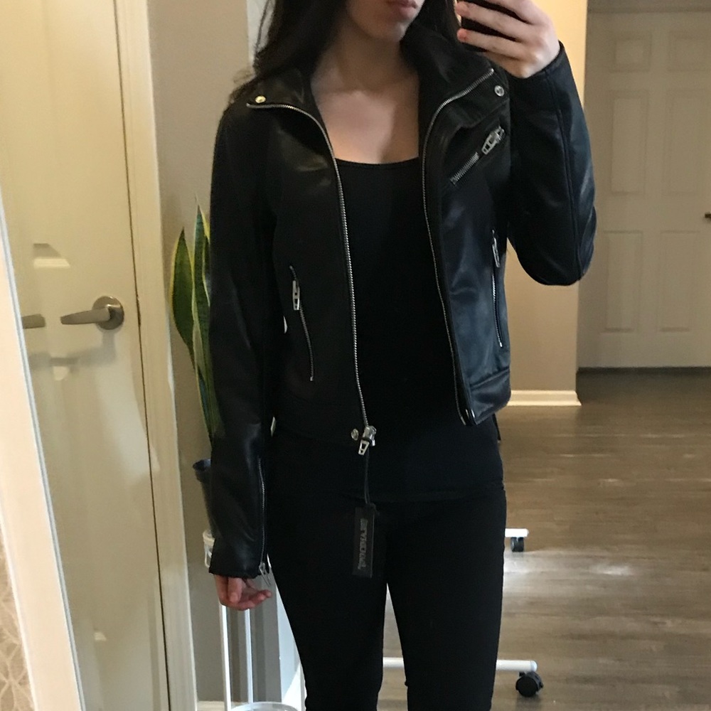 COPY - New Blank NYC Biker Moto Leather Jacket